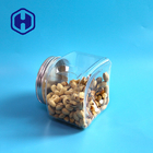 Τετραγωνικό πλαστικό βάζο της PET πιασιμάτων Bpa ελεύθερο 1000ml κοντό με το καπάκι αργιλίου