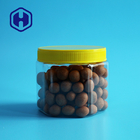 Hexagon πλαστικό βάζο φυστικιών 450ml 15oz με τις κεφαλές κοχλίου 81mm ύψος