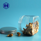 γλυκό τετραγωνικό PET βάζο 420ml 16oz με τη συσκευασία τροφίμων αργιλίου ΚΑΠ