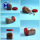 τετραγωνική PET πλαστική συσκευασία τροφίμων σκονών καφέ βάζων 1480ml 50oz με το καπάκι βιδών