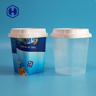 Γαλακτοκομικά 22OZ IML ετικετών φορμών πλαστικά εμπορευματοκιβώτια παγωτού