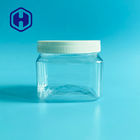 το τετραγωνικό καλλυντικό πλαστικό βάζο 500g 17.63oz για το σώμα τρίβει τη σκόνη μωρών κρέμας