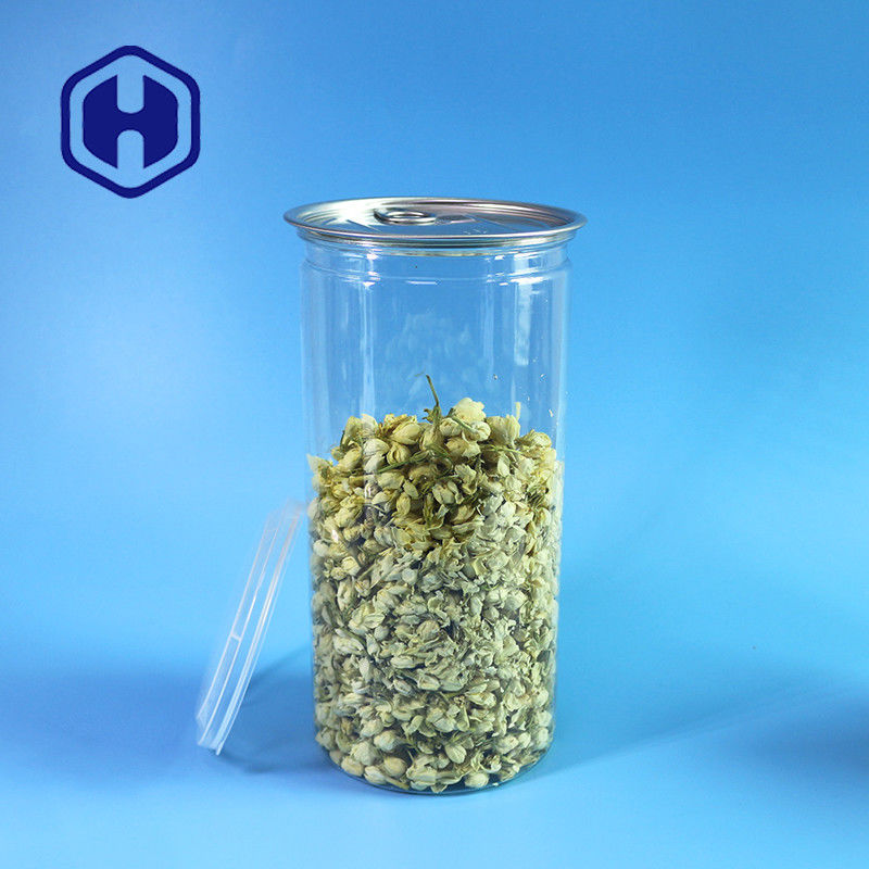 1380 ml Φασόλια Ποπκόρν Διαφανές δοχείο PET με ευρύ στόμα για απλή πλήρωση και διανομή