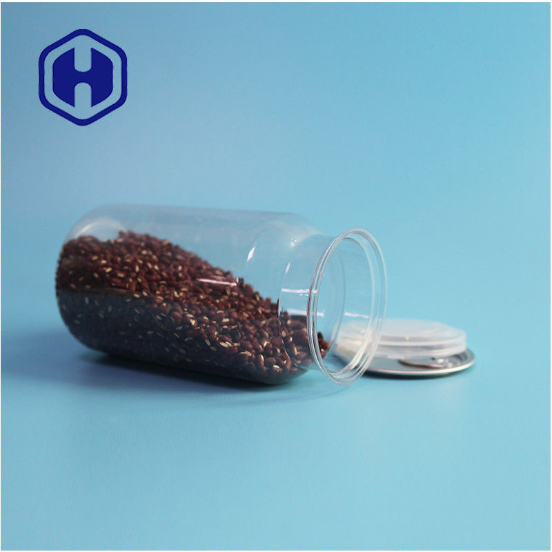 Διαφανείς κονσέρβες πλαστικού PET για ξηρά τρόφιμα και μπαχαρικά με απρόσκοπτη διαρροή και εύκολο ανοιχτό σχεδιασμό