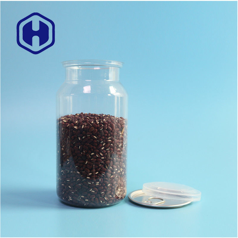 Διαφανείς κονσέρβες πλαστικού PET για ξηρά τρόφιμα και μπαχαρικά με απρόσκοπτη διαρροή και εύκολο ανοιχτό σχεδιασμό