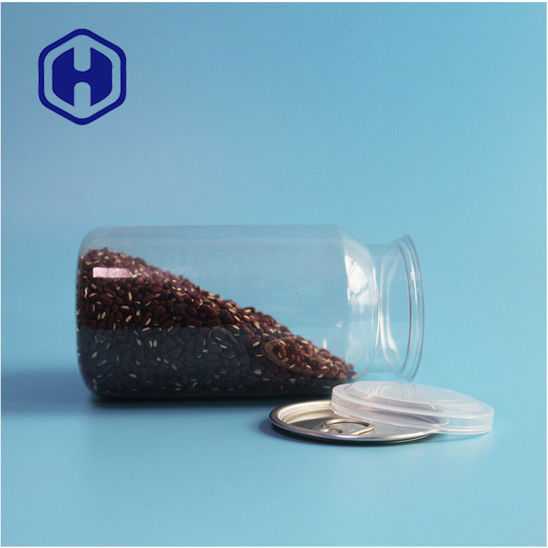 Διαφανείς κονσέρβες πλαστικού PET για ξηρά τρόφιμα και μπαχαρικά με απρόσκοπτη διαρροή και εύκολο ανοιχτό σχεδιασμό