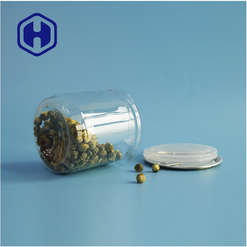 Συσκευές σούπερ μάρκετ Αερόστεγοι διαρροές PET πλαστικές κονσέρβες για μπισκότα με εύκολα ανοιχτά καπάκια