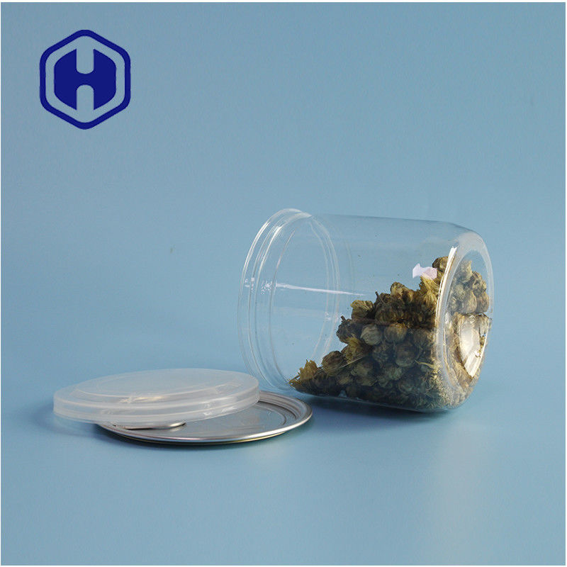 Συσκευές σούπερ μάρκετ Αερόστεγοι διαρροές PET πλαστικές κονσέρβες για μπισκότα με εύκολα ανοιχτά καπάκια