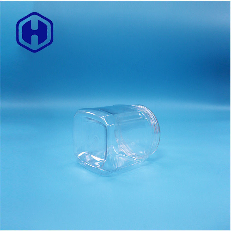 Διαφανές τετράγωνο πλαστικό PET Φαγητά καρύδια Ζάχαρη Καραμέλες Τσίχλα Μπισκότα Βουτυράκια