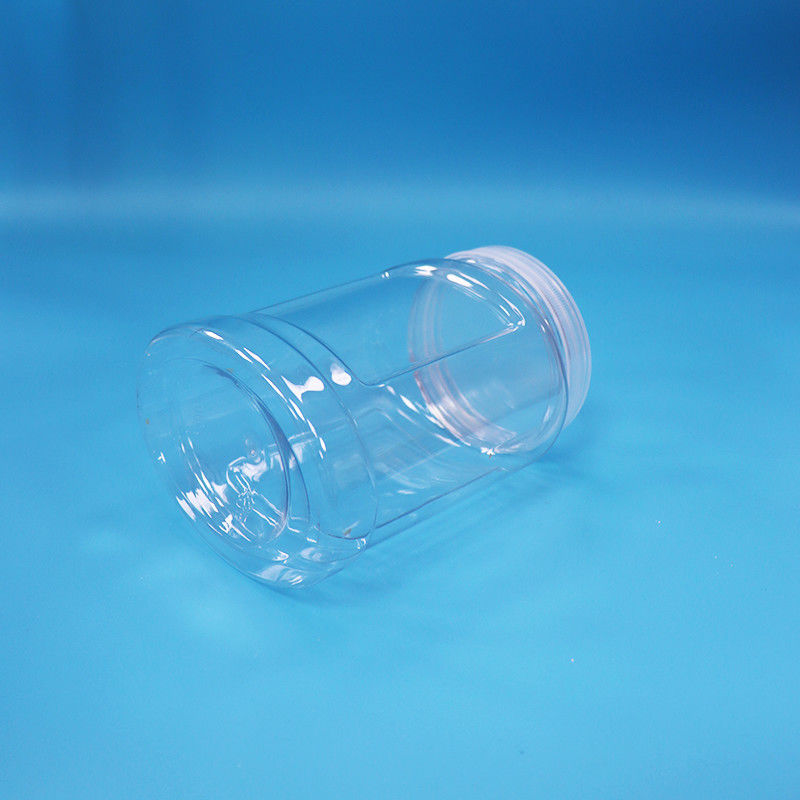 Τροφίμων Ασφαλής Τροφοδοσία Καπάκι διαφανές PET πλαστικό βάζο για τα τρόφιμα καρύδια γλυκά νουντλς