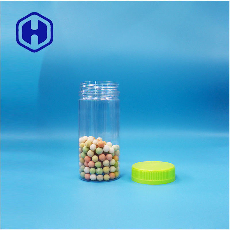 Διαυγές στρογγυλό αποξηραμένα τρόφιμα πλαστικό δώρο καραμέλες Καρύδια ζάχαρη καρύδια PET βάζο βρόγχος επάνω κάλυμμα