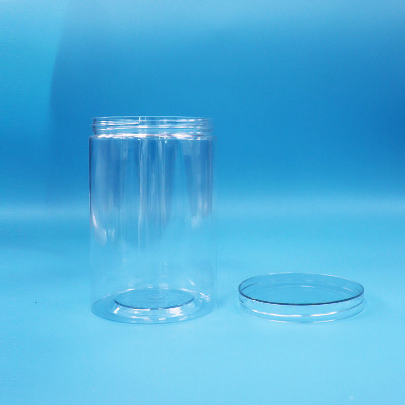 35.5oz Τροφική ποιότητα Τροφίμων Γλυκά καρύδια Διαφανές κύλινδρο Στρογγυλό PET πλαστικό βάζο Διαφανές καπάκι βίδα