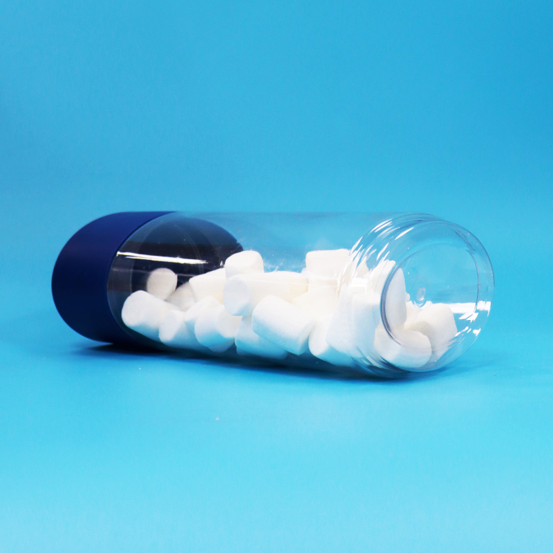 Τροφική ποιότητα οβάλ διαφανής πλαστικής PET μπισκότα καρύδια καραμέλα βάζο Ασφαλής καπάκι