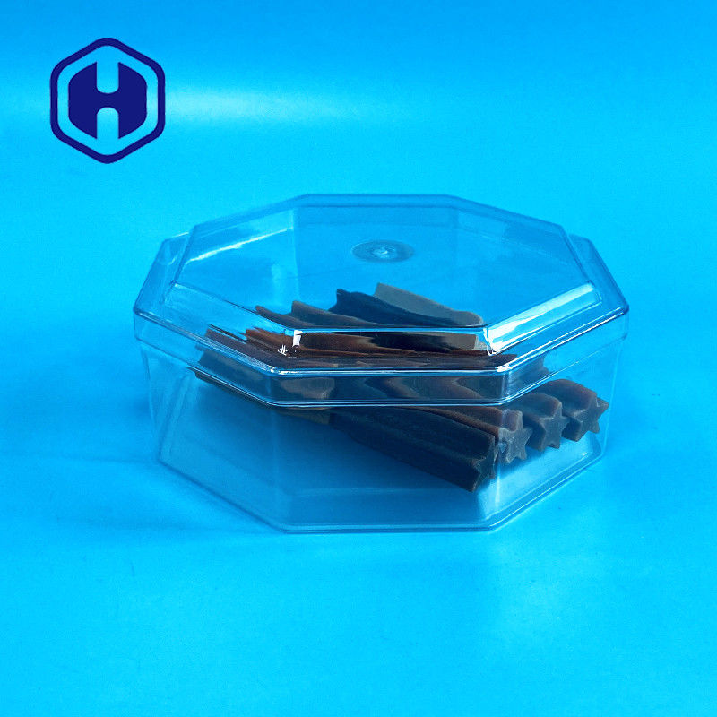 Το οκτάγωνο κρέας Cubilose 15oz καρυδιών συνήθειας καθαρίζει το κιβώτιο της PET