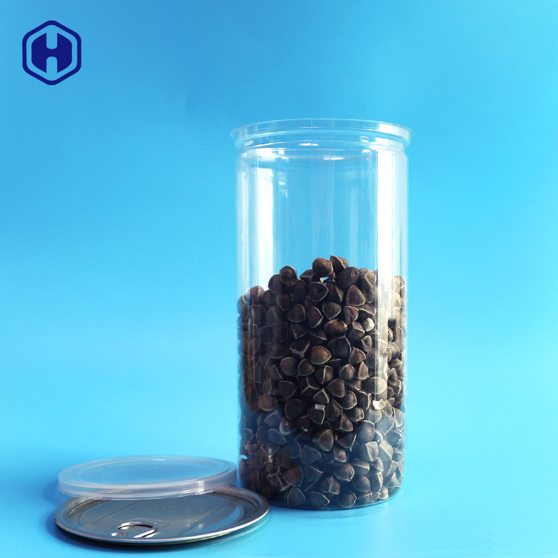 Τα σαφή πλαστικά δοχεία μακρύ υψηλό 1380ml 401# καπακιών αργιλίου σκάουν τη συσκευασία καλαμποκιού