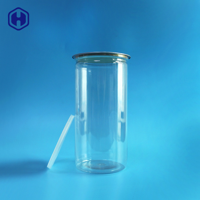 Τα σαφή πλαστικά δοχεία μακρύ υψηλό 1380ml 401# καπακιών αργιλίου σκάουν τη συσκευασία καλαμποκιού