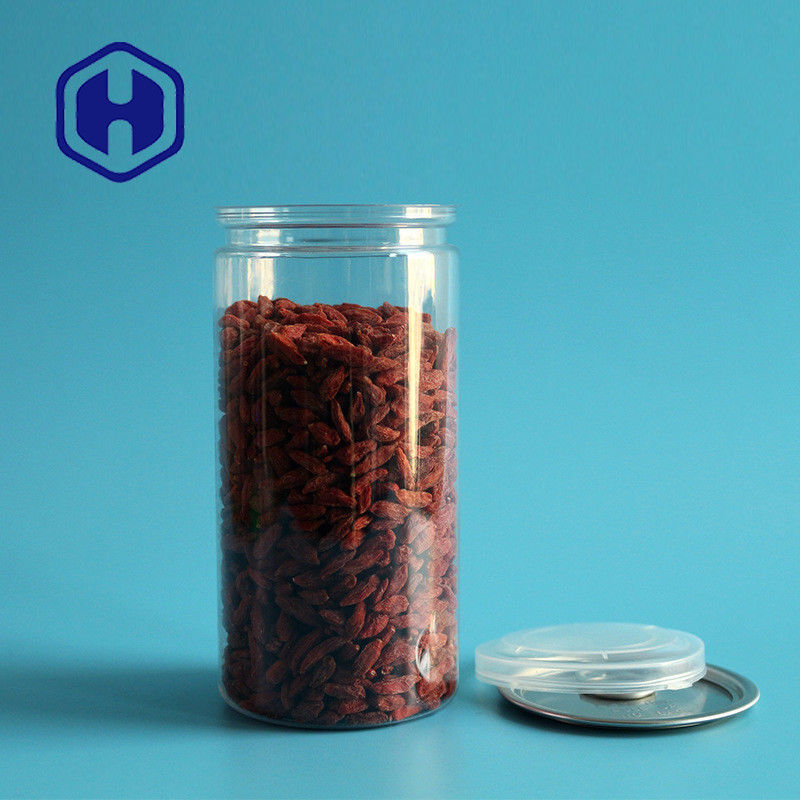 εύκολο ανοικτό τέλος PET φραγμών μπισκότων σοκολάτας σπόρων δοχείων 211# 440ml το σαφές πλαστικό μπορεί