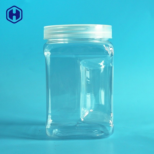 Πλαστικά βάζα αποθήκευσης βαθμού τροφίμων με την αεροστεγή απόδειξη διαρροής καπακιών βιδών