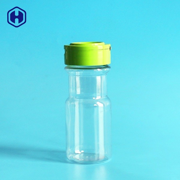 Σαφές Sifter βάζων καρυκευμάτων σκονών καλύπτει πλήρως τα αεροστεγή πλαστικά μπουκάλια καρυκευμάτων