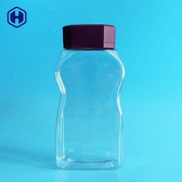 Καφέ φασολιών διαρροών απόδειξης πλαστικό βάζο τροφίμων βάζων διαφανές πλαστικό
