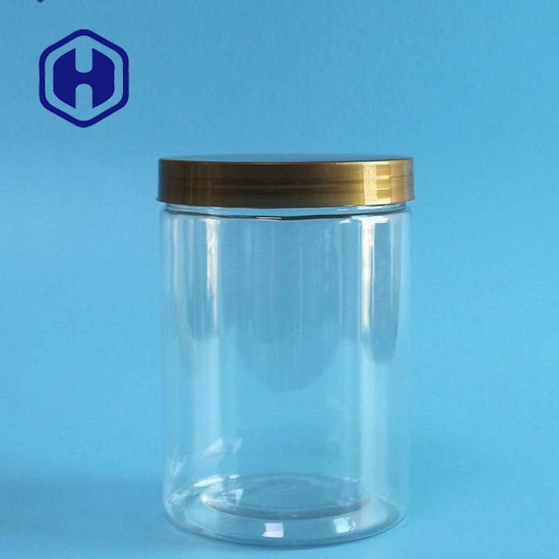18oz 530ml PET πλαστική βάζων συσκευασία γλυκών αλάτων λουτρών Bpa ελεύθερη στρογγυλή