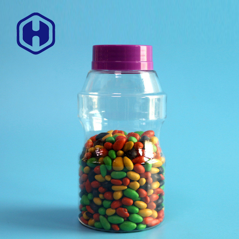 300ml πλαστικό βάζο απόδειξης διαρροών για τα μικρά βάζα καραμελών της στοματικής PET σπόρων φασολιών σοκολάτας με το καπάκι βιδών