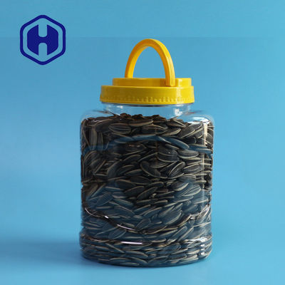 Καρυδιών πυρήνων ωοειδές βάζο 1150ml συσκευασίας τροφίμων Bpa ελεύθερο πλαστικό με τη λαβή καπακιών