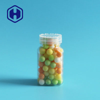 Μίνι πλαστικό συσκευάζοντας βάζο 100ml για το μικρό τετράγωνο κόκκων γλυκών φασολιών σοκολάτας