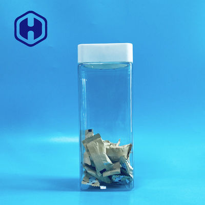 1140ml τετραγωνικός πλαστικός βάζων βαθμός τροφίμων φραγμών γλυκών βιδών τοπ με την απόδειξη διαρροών σκαφών της γραμμής