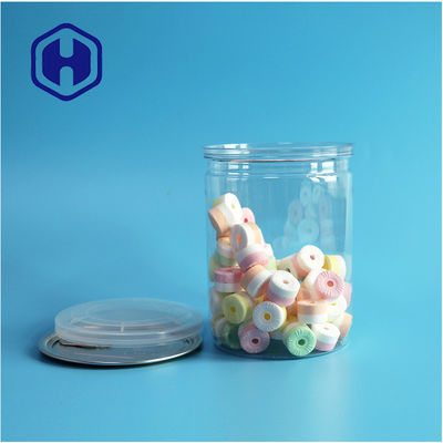 500ml 17oz Συσκευή σούπερ μάρκετ Διαφανές πλαστικό δοχείο PET με εύκολο ανοιχτό άκρο αλουμινίου