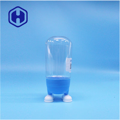 Μοναδικό σχήμα πλαστικού τροφίμων Καραμέλες Ζάχαρη μπισκότα δώρο σαφές βάζο φανταχτερό καπάκι βίδα