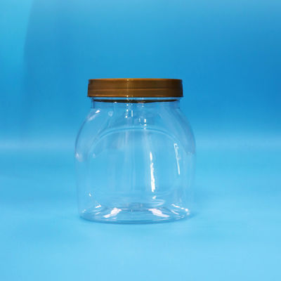 Διαφανές πλαστικό βάζο PET με ευρύ στόμα για τηγανίτες μπισκότα