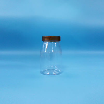 Διαυγές στρογγυλό πλατύ στόμα μπισκότο γλυκά μωρό τροφή φόρτωση PET πλαστικό βάζο καπάκι βίδα