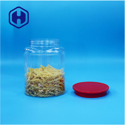 Οβάλ διαφανές πλαστικό καρύδια καραμέλες πιπέρι μπισκότα παιδική τροφή βάζο βρόχο καπάκι