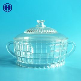 45oz γενεθλίων δώρων πλαστικό τροφίμων αποθήκευσης εμπορευματοκιβώτιο κυλίνδρων βάζων διαφανές σαφές
