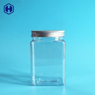 Μικρή κενή τετραγωνική ευρεία Stackable διαστημική αποταμίευση στοματικών πλαστική βάζων