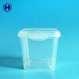 Εύκολο πλαστικό εμπορευματοκιβώτιο 530ML συσκευασίας τροφίμων κλειδαριών τετραγωνικό επαναχρησιμοποιήσιμο