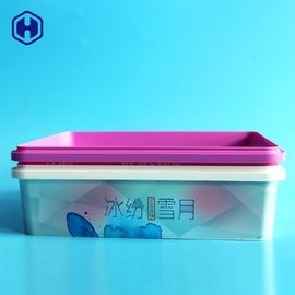Stackable πρόχειρο φαγητό τροφίμων IML ισχυρό που συσκευάζει το πλαστικό χρηματοκιβώτιο μικροκυμάτων PP