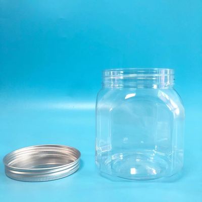 Σαφή ορθογώνια βάζα μπισκότων 820ml πλαστικά για τα πρόχειρα φαγητά σοκολάτας