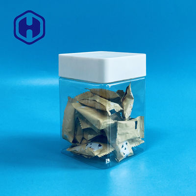 Σαφές πλαστικό βάζο μπισκότων της Pet για Marshmallow ημερομηνιών τα φρούτα ξηρών λαχανικών ξύλων καρυδιάς σπόρων