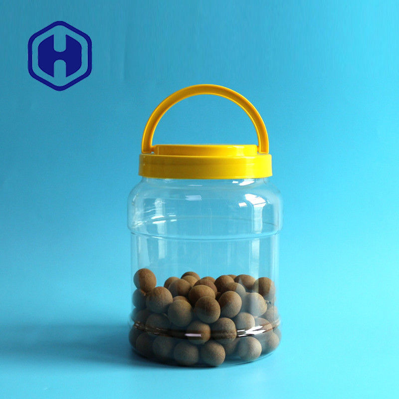 Ευρέα μεγάλα πλαστικά βάζα καραμελών στοματικών τουρσιών με τον ελεύθερο βαθμό τροφίμων καπακιών 80.5oz Bpa