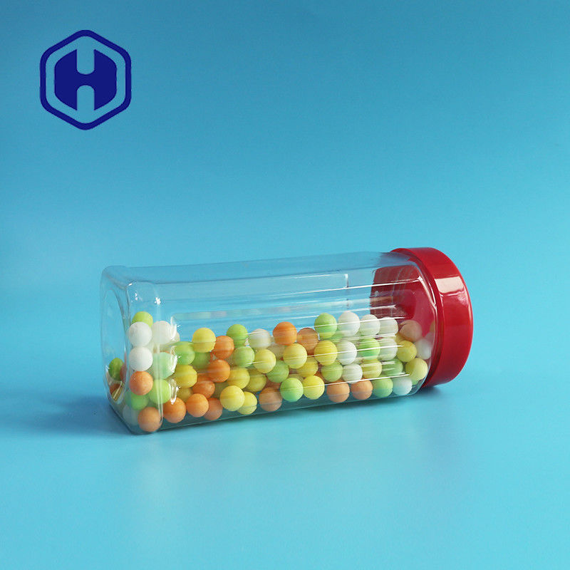 171mm ύψους της PET τετραγωνική βάζων μαζική καρυδιών κάλυψη ξηρών λαχανικών 560ml τσαγιού των δυτικών ανακαρδίων Scented πλαστική