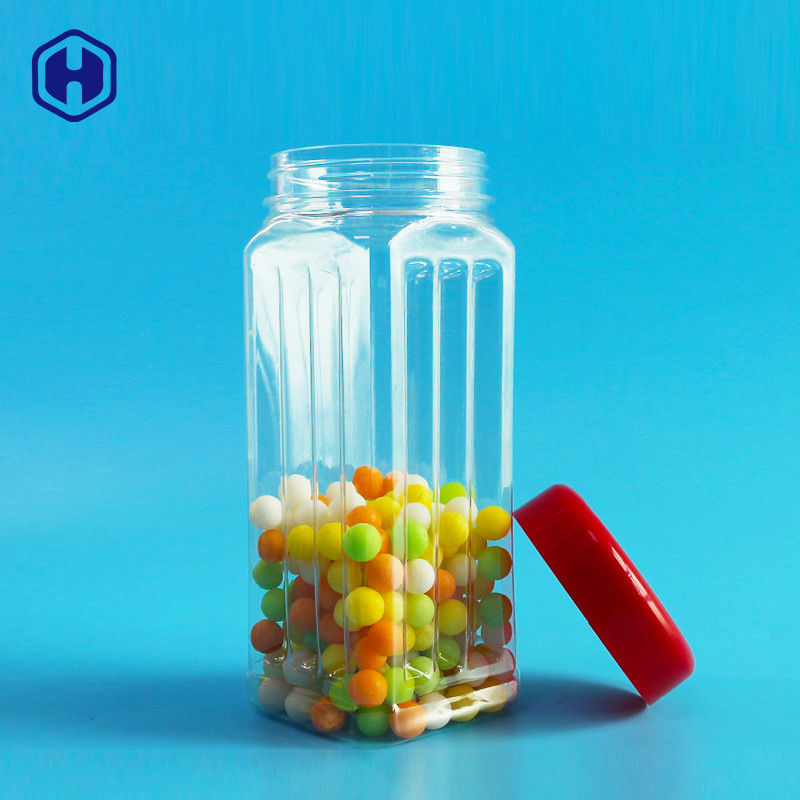 171mm ύψους της PET τετραγωνική βάζων μαζική καρυδιών κάλυψη ξηρών λαχανικών 560ml τσαγιού των δυτικών ανακαρδίων Scented πλαστική