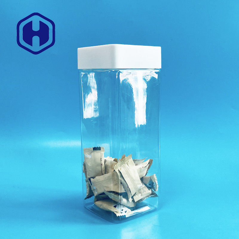 1140ml τετραγωνικός πλαστικός βάζων βαθμός τροφίμων φραγμών γλυκών βιδών τοπ με την απόδειξη διαρροών σκαφών της γραμμής