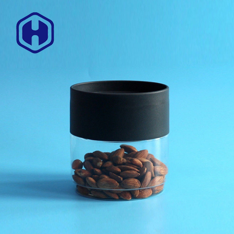 Συνήθειας πλαστικό συσκευάζοντας βάζων 13oz επίπεδο ωοειδές κασσίτερου εμπορευματοκιβώτιο αποθήκευσης της PET φρούτων δοχείων ξηρό