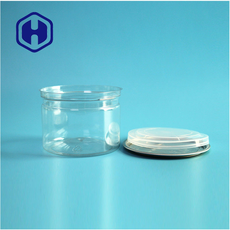 Καραμέλες Σοκολάτα Σνακ 250ml 8oz Διαφανές Διαφανές PET κονσέρβες Τροφίμων συσκευασία με εύκολο ανοιχτό τέλος