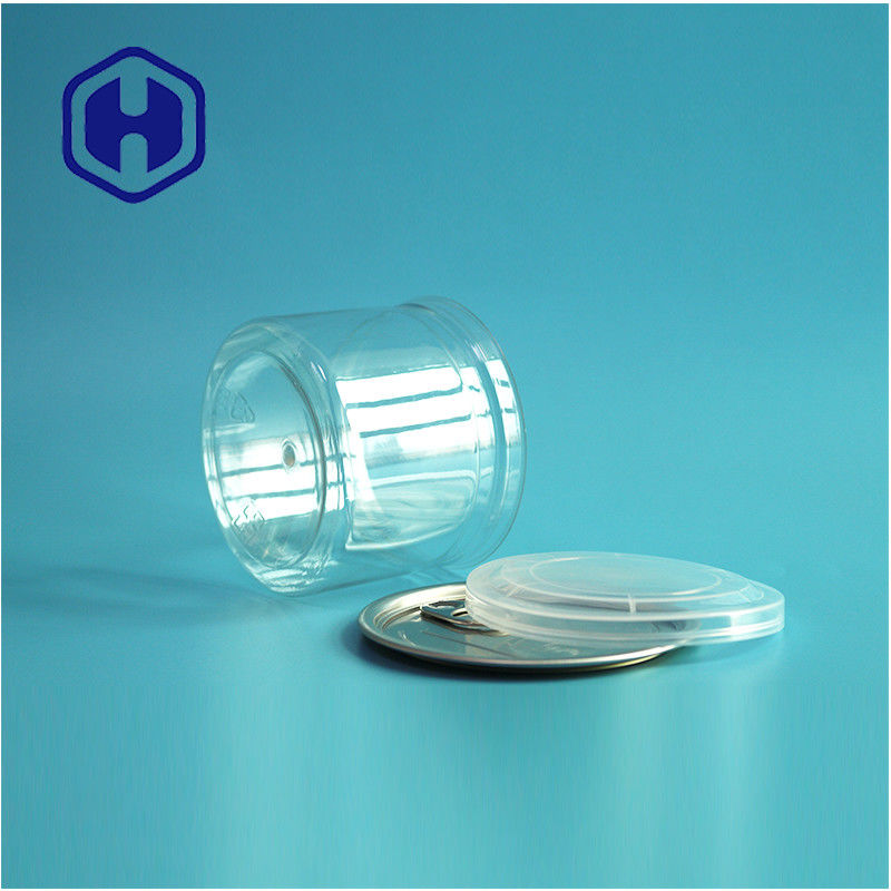 Καραμέλες Σοκολάτα Σνακ 250ml 8oz Διαφανές Διαφανές PET κονσέρβες Τροφίμων συσκευασία με εύκολο ανοιχτό τέλος