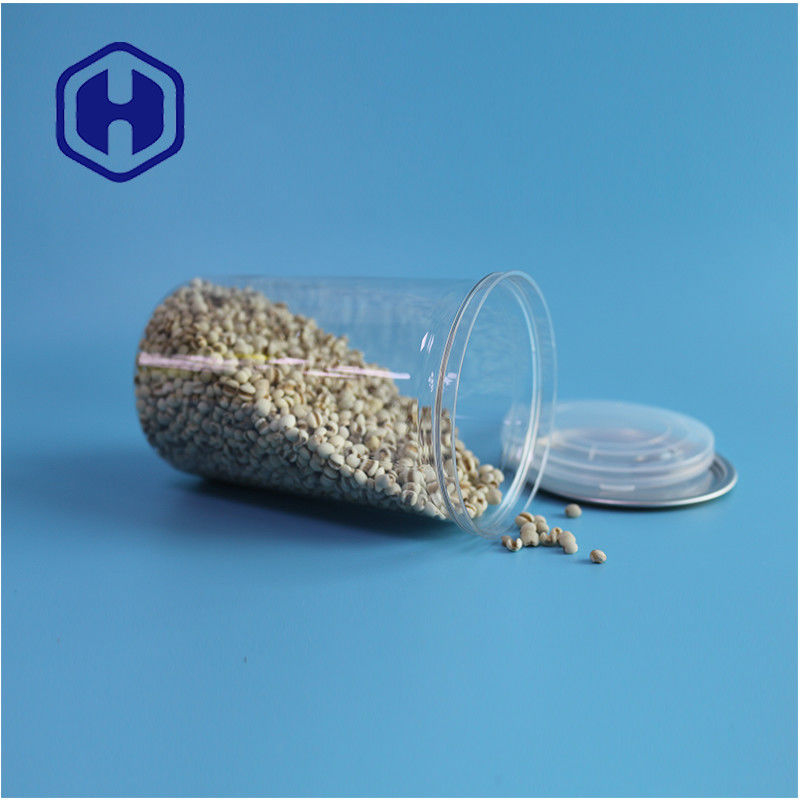 Φαγητά Καρύδια Φαγητά Ασφαλές Διαφανές Ανακυκλώσιμο Στρογγυλό PET Κουτί Τροφίμων Με Εύκολο Ανοιχτό Τέλος