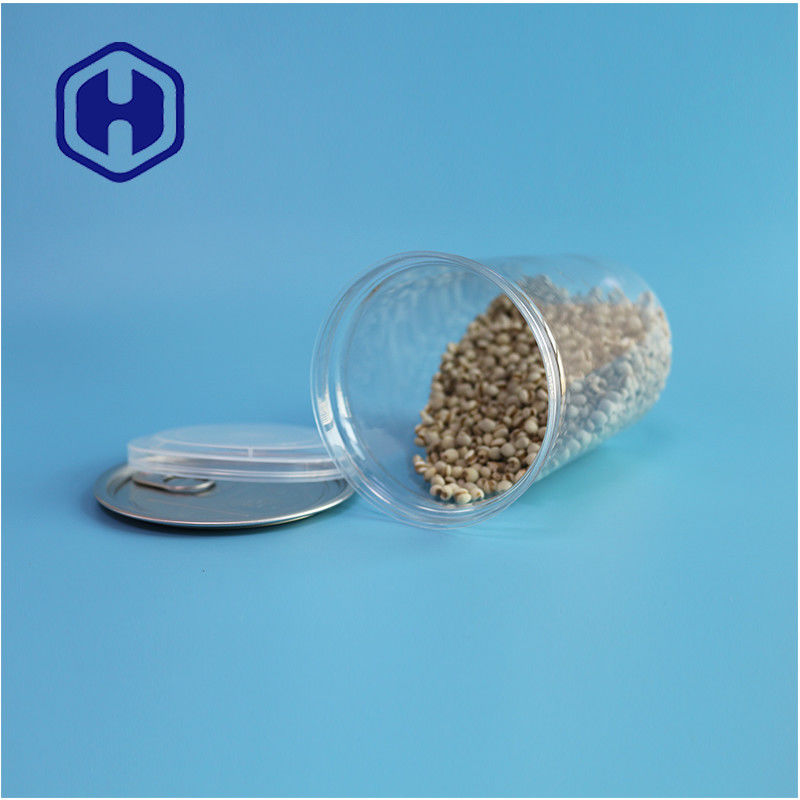 Φαγητά Καρύδια Φαγητά Ασφαλές Διαφανές Ανακυκλώσιμο Στρογγυλό PET Κουτί Τροφίμων Με Εύκολο Ανοιχτό Τέλος