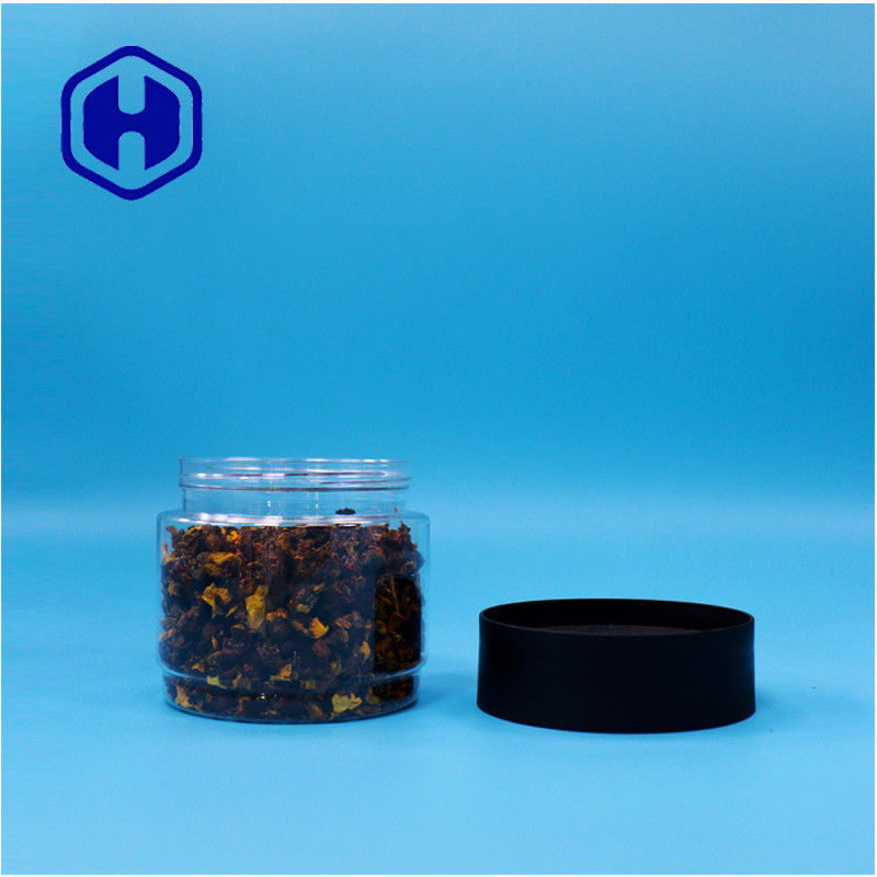 400 ml Στρογγυλό ΠΕΤ πλαστικό βάζο για τρόφιμα Πεταλούδα Μπιζέλια Λωτούς Σπόροι Σάγκο καλαμπόκι